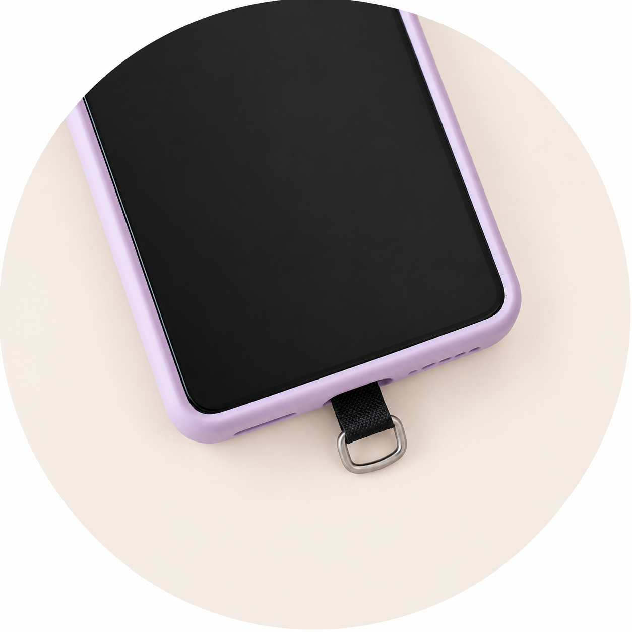 Replace your phone into the case to secure the TOIA Tether Tab